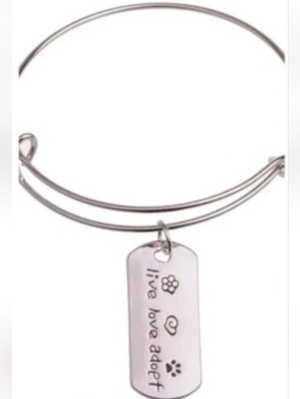 Animal‎ lover live love adopt bracelet NEW